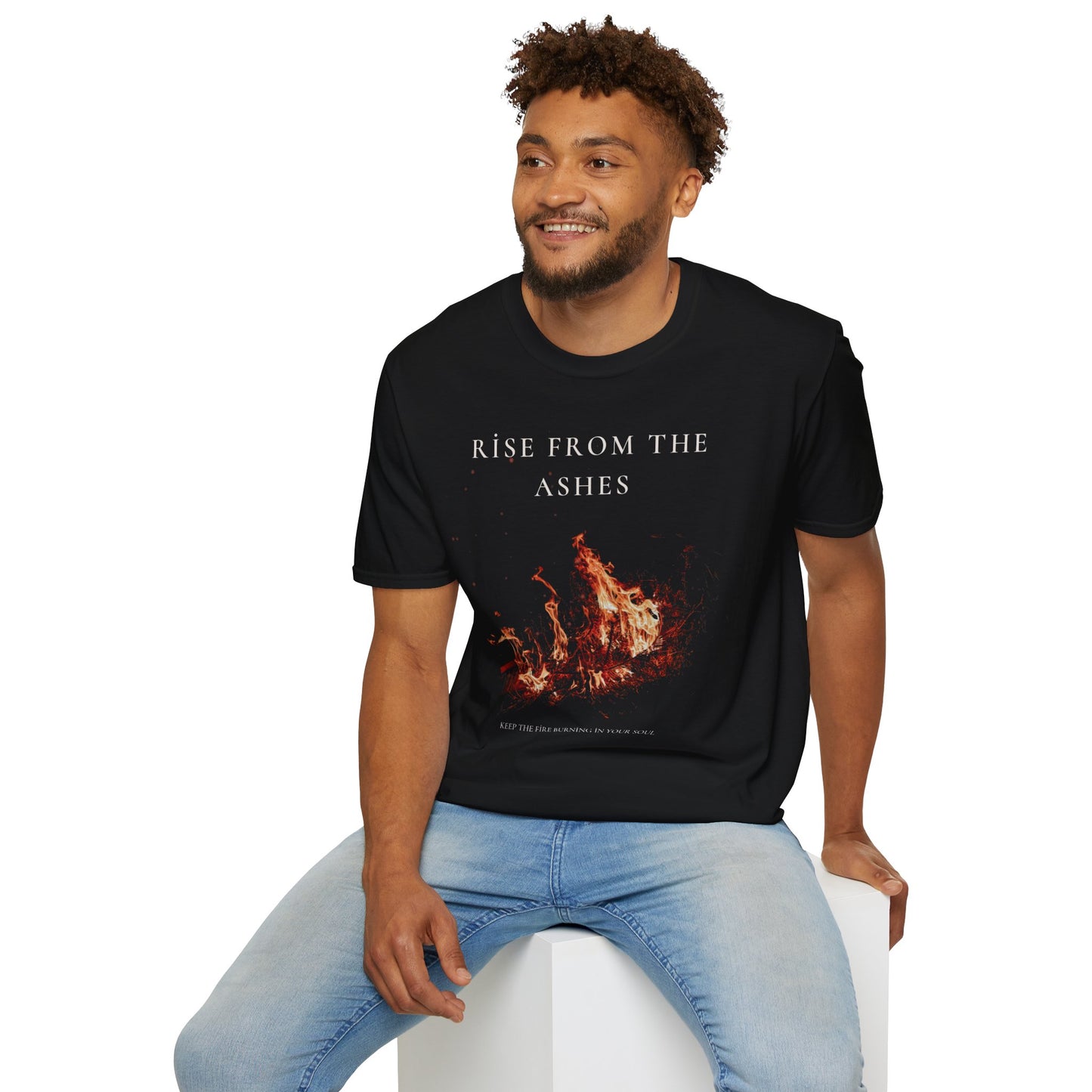 Unisex Softstyle T-Shirt fire design