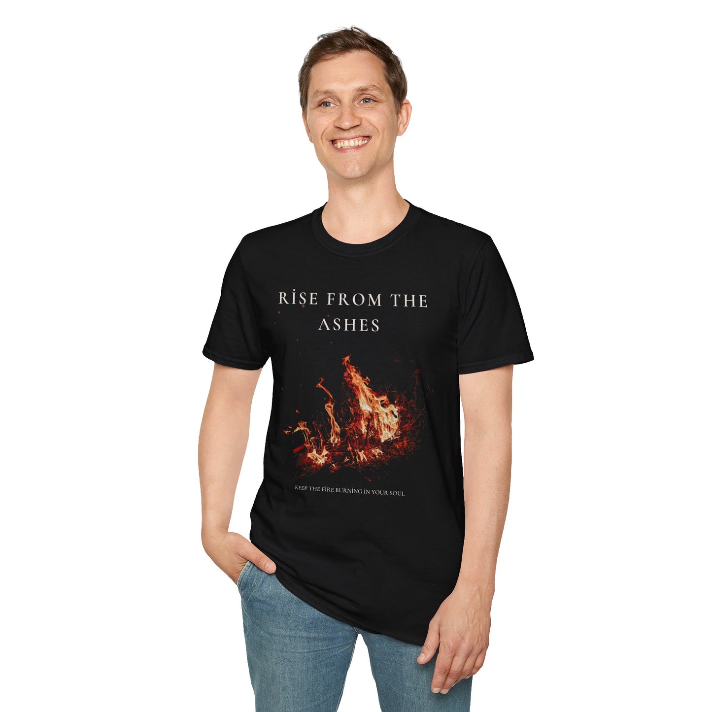 Unisex Softstyle T-Shirt fire design